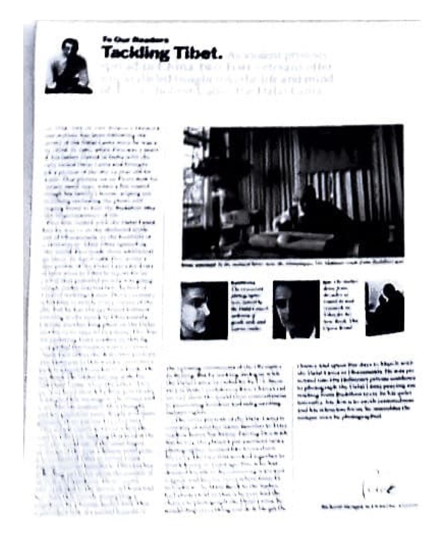 Adobe Scan result of the angled magazine page