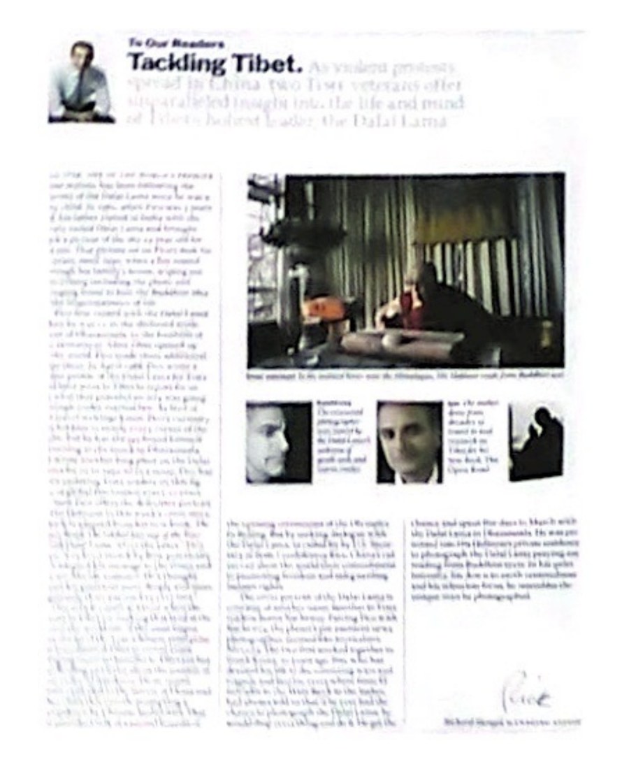 iScanner result of the angled magazine page